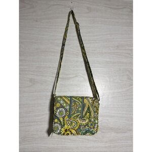 NWT Vera Bradley Rachel Lemon Parfait Crossbody Quilted Adjustable  Bag